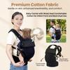 Baby Carrier with Waist Seat Cpmfortable Cotton for Infant Front and Back Dual Use