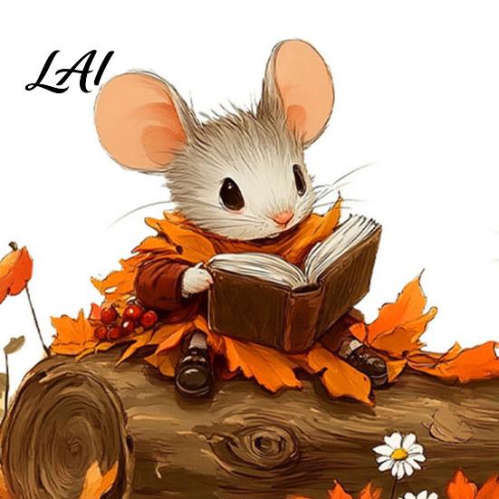 Kindergarten Wall Decorations Mouse Stickers Waterproof PVC Autumn Retro Fairy Tale Decals Removable Peel Pvc Decals And Stick for Indoor