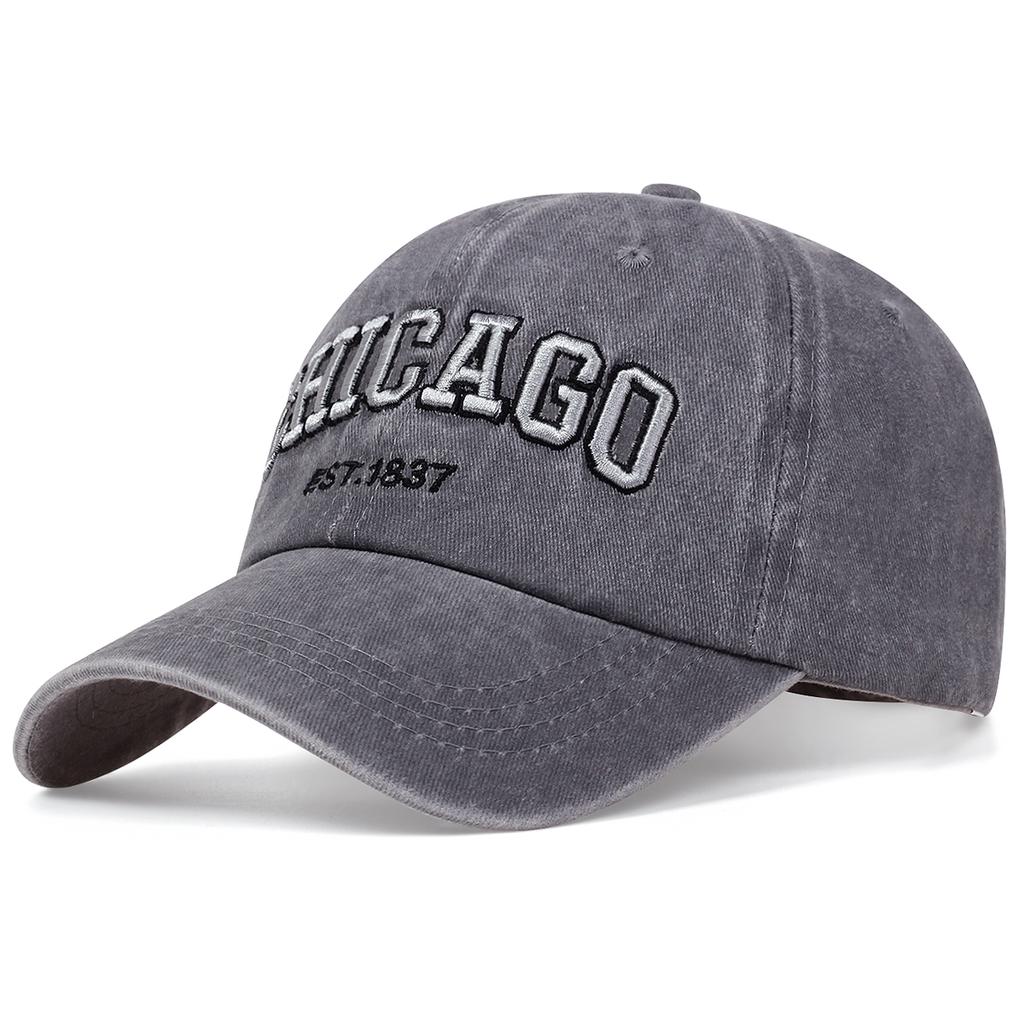 Новая корейская бейсболка с вышивкой Чикаго для мужчин и женщин, винтажная ковбойская шляпа для женщин, повседневная парная спортивная кепка для улицы