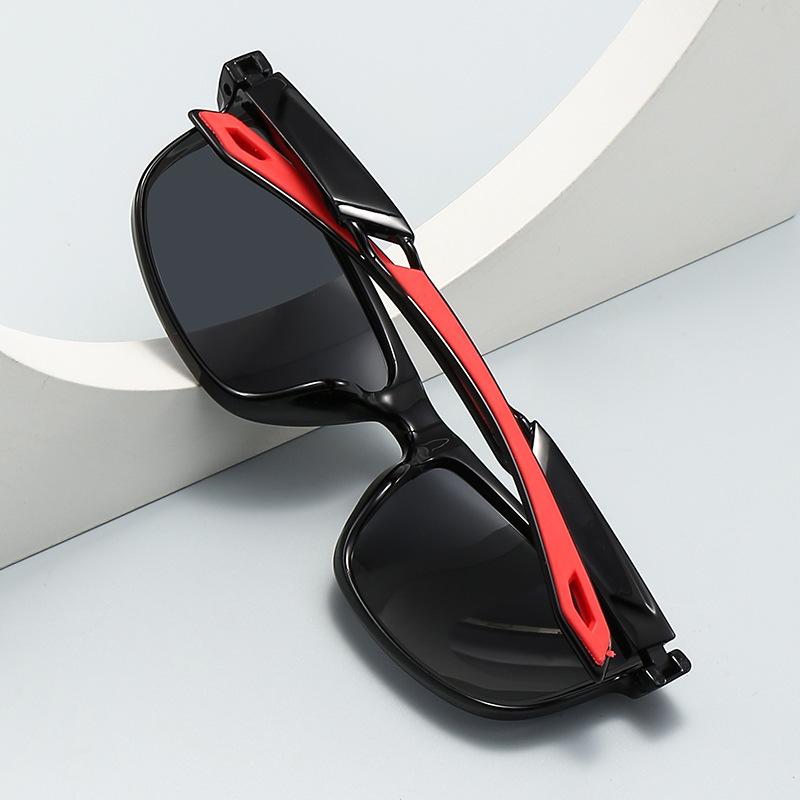 Поляризованные солнцезащитные очки для активного отдыха, мужские спортивные светочувствительные солнцезащитные очки с функцией изменения цвета, квадратная оправа для велоспорта 3235