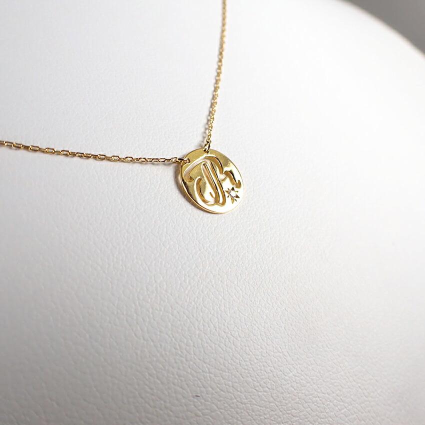 Pre-owned Star Jewelry K18 Diamond Initial R Necklace/Pendant/j66-5