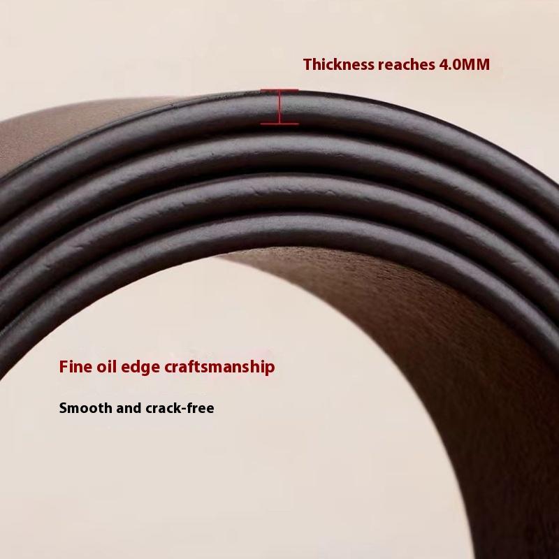 Мужская пряжка для ремня, натуральная кожа, деловой кожаный молодежный ремень, повседневная пряжка для ремня