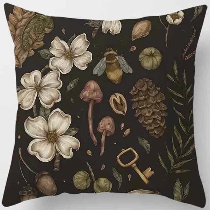 Серия мультфильмов о животных и растенияхЧехлы для дивановОфисная наволочкаУкрашение из цветов персикаРадуга НаволочкаУкрашения для дома