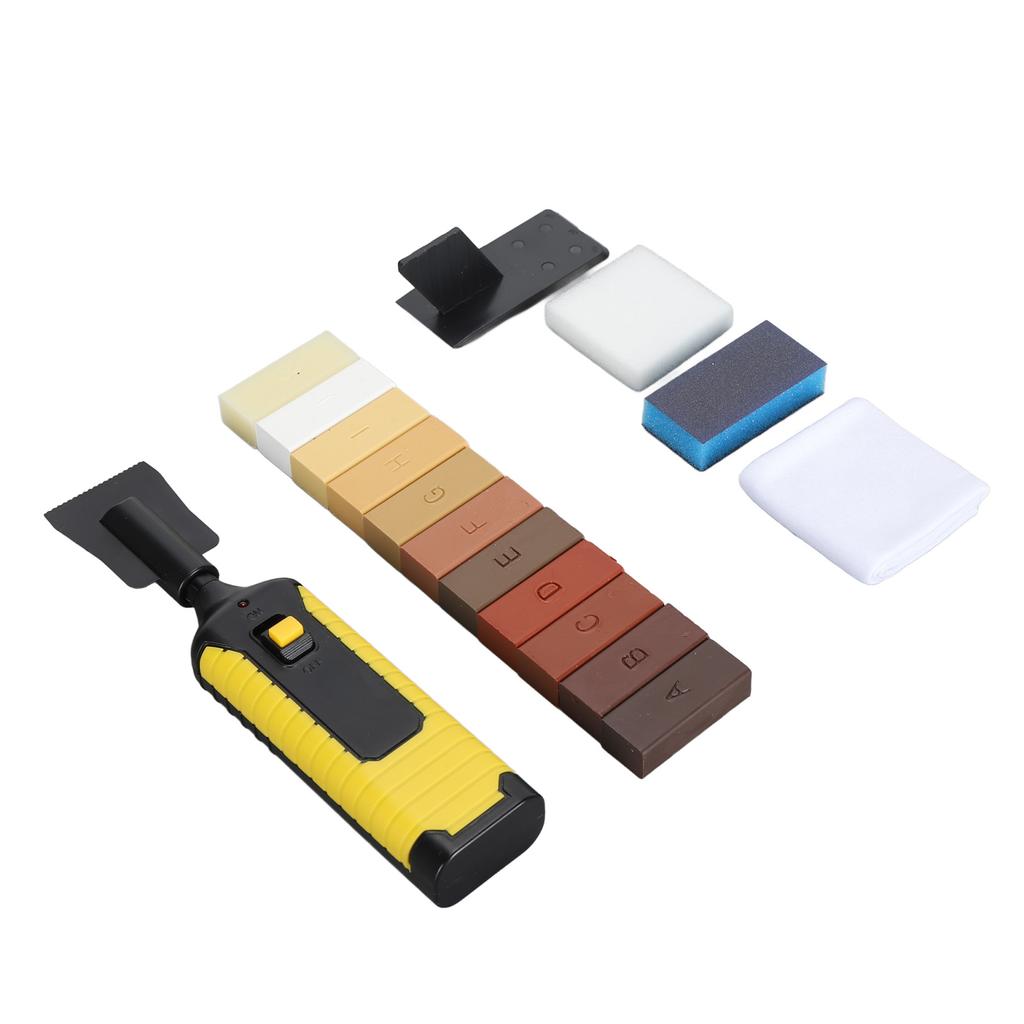 Floor Repair Wax Kit Repair Scratches Cracks Holes Wood Floor Repair Kit with 11 Colors Hard Wax Fil