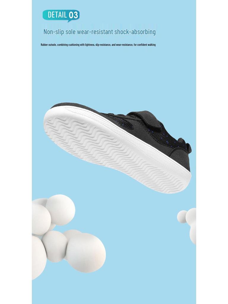 Детские повседневные спортивные кроссовки с широким носком - Низкие, дышащие, для активного отдыха и хайкинга, для мальчиков и девочек