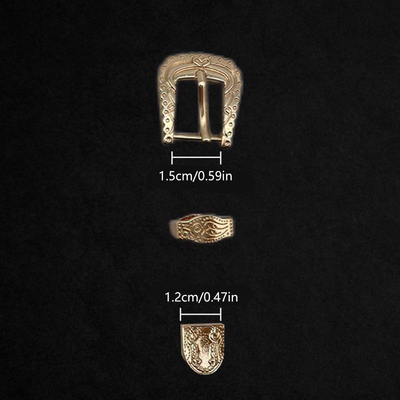 1 комплект аксессуаров для самостоятельного изготовления, аксессуары для ремня, ремонтный комплект, металлическая пряжка, винтажная кожаная поделка