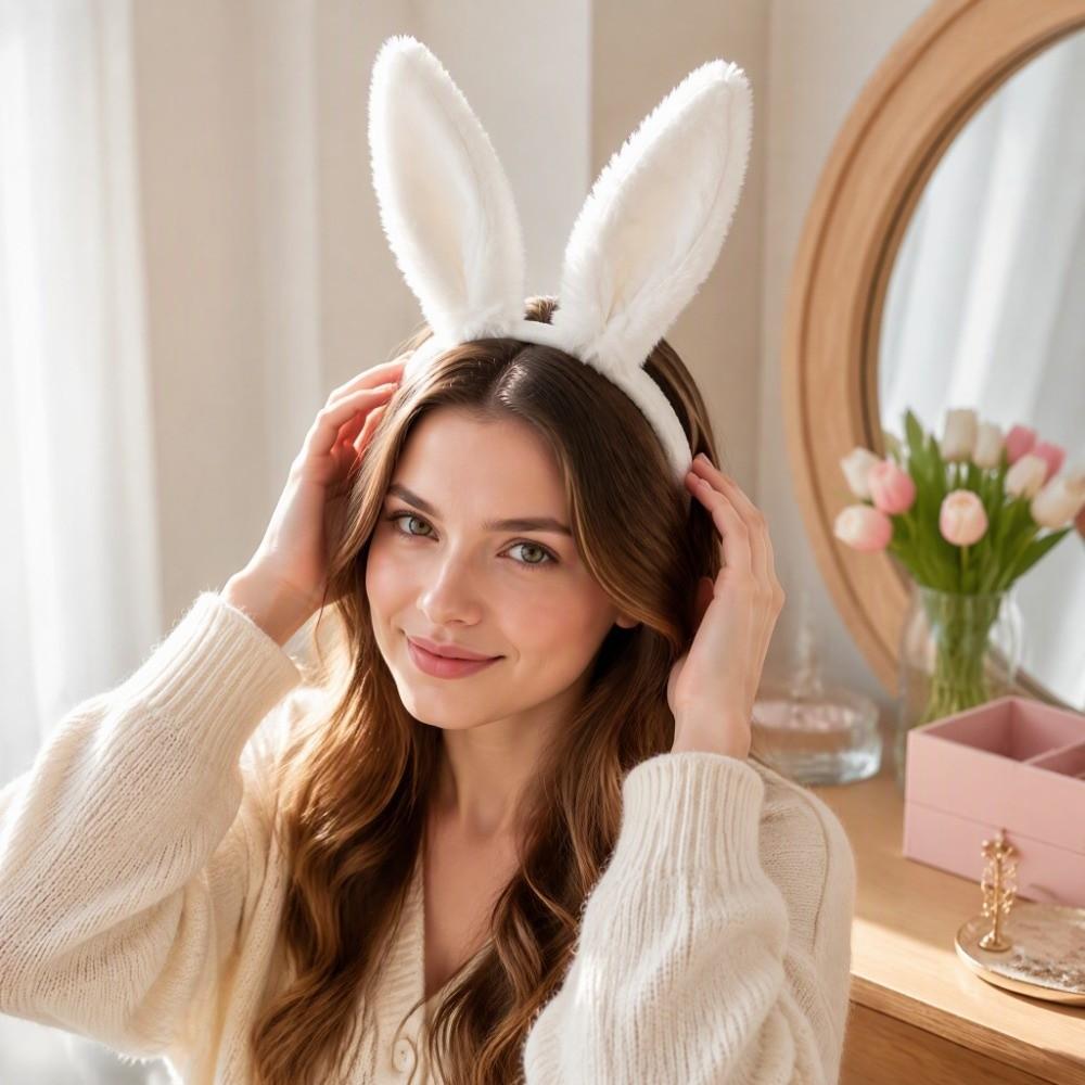 Comfort Halloween Decorative Headband Cute Long Rabbit Ears Headband Photo Props