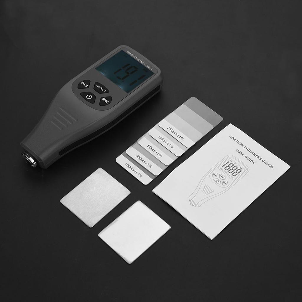 RZ240 Digital LCD Paint Coating Thickness Gauge Tester Metal Auto Test Measuring 0 1500um