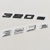 AAAOQ1 3D ABS Chrome Car Letters Logo 320e Rear Trunk Badge Emblem Sticker For BMW 3 Series EV 320e Auto Tail Marking Accessories