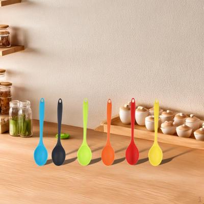 6x силиконовых ложек для приготовления пищи, выпечки, небольших инструментов для смешивания, перемешивания