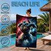 Optimus-Prime Beach Towel, Super Soft Microfiber, Perfect Gift for Her/Him, Birthday, for Pool, Beach, Travel, Decor Beach Party