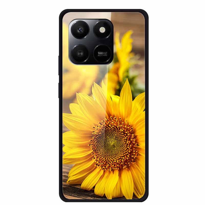 Glass Case For Honor X7d Play 10T 5G Case Soft Bumper Hard Tempered Glass Back Cover For Honor 400 Smart 2025 Phone Cases Fundas