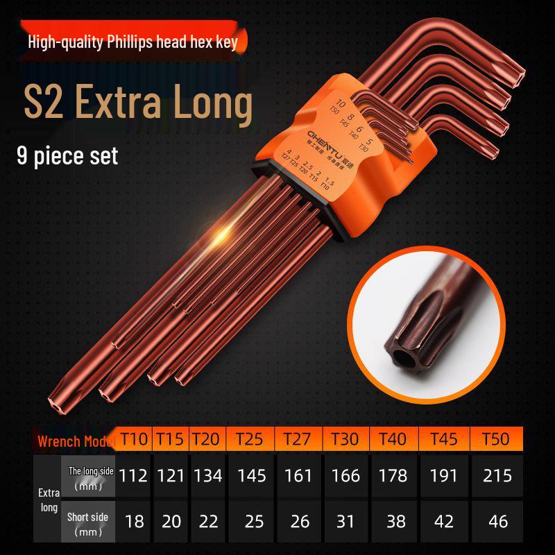 Набор шестигранных ключей Torx - 6- peças Шестигранные отвертки