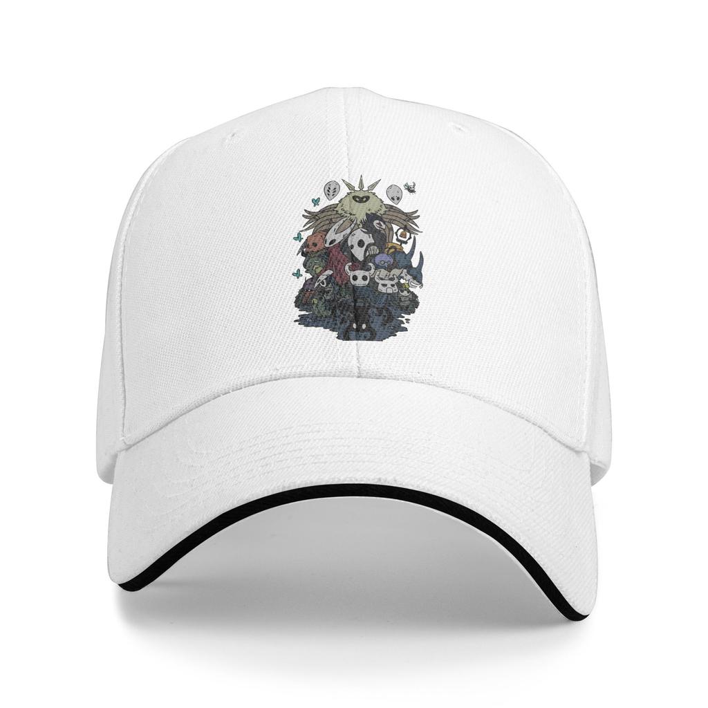 Funny Video Game Hollow Knight  Baseball Caps Hip Hop  Sandwich Caps for Unisex Women Adjustable Headwear Outdoor