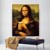 Модульный минимализм в скандинавском стиле Мона Лиза пивной постер настенное искусство печать на холсте картины для гостиной современный домашний декор