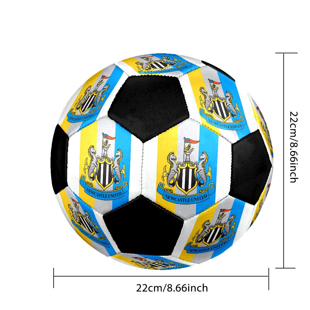 Футбольный мяч Newcastle United Цветной Для всех возрастов Машинная строчка ПВХ Готов к соревнованиям Прочный Высокий отскок.РАЗМЕР5