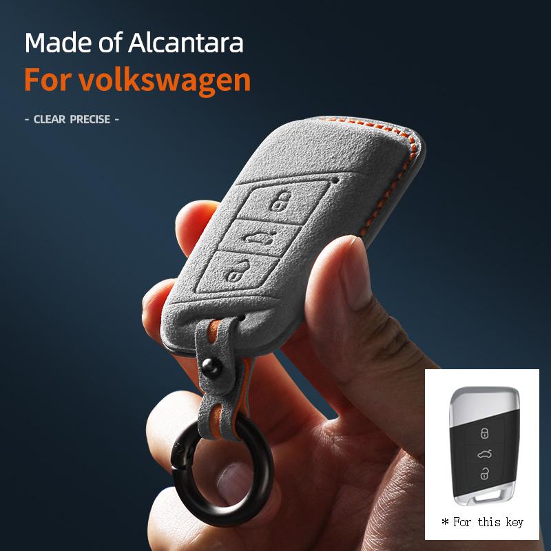 Защитный чехол для автомобильного ключа замша Для Volkswagen VW Magotan B8 Superb Skoda A7 Passat Variant чехол-обложка для авто ключа аксессуары