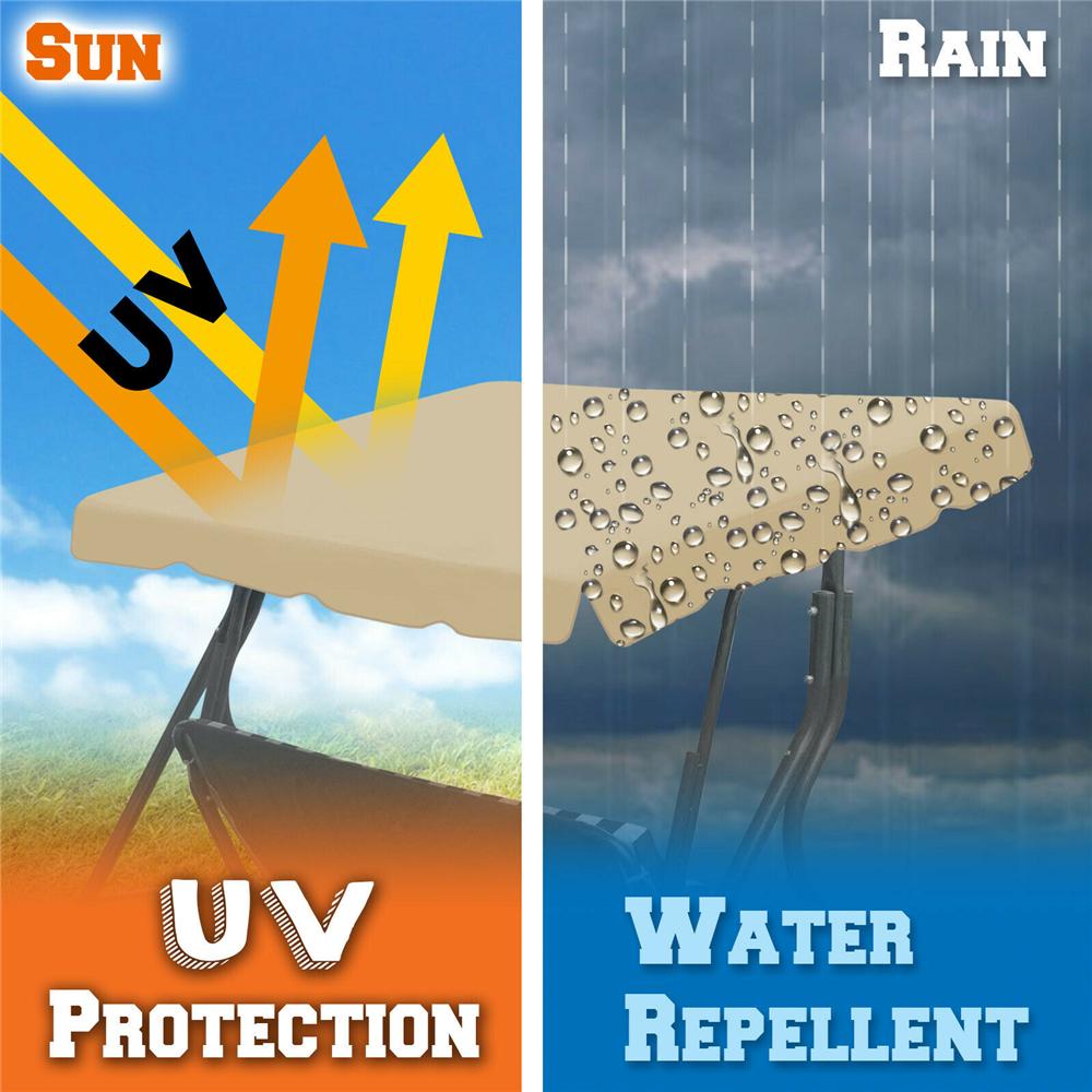 Универсальный сменный уличный пылезащитный чехол из ткани для садовых качелей-навеса