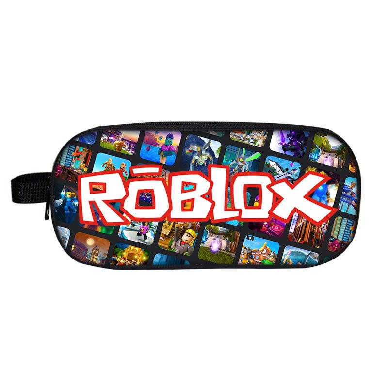 Двухъярусный пенал Roblox для школьников - Мультяшная модная канцелярская коробка