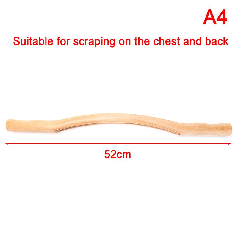 Натуральная деревянная бамбуковая палочка для массажа гуашью, деревянный массажер для шеи, плеч, спины