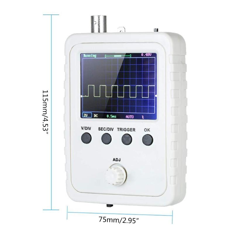 Fully Assembled Portable Oscilloscope for w/Enclosure & BNC Probe Low Cost Digital Storage Oscilloscope DSO for Shell EU