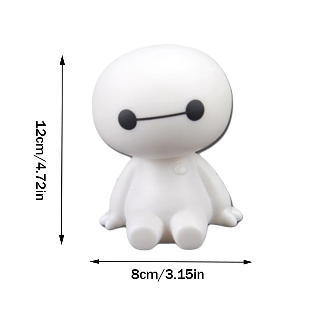 12 см мультяшный большой белый автомобильный салон центральная консоль украшение креативная приборная панель автомобиля качающаяся голова детские игрушки праздничный подарок