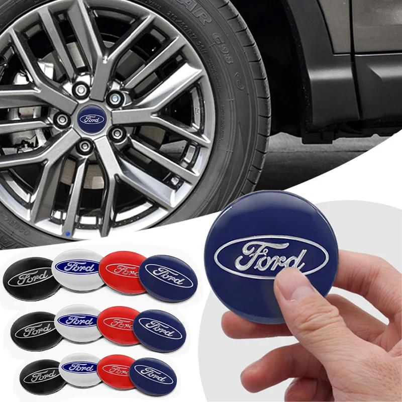 Горячая автомобильная наклейка для Ford 4 шт. 56/60/65 мм Автомобильный стайлинг Наклейки на центральные колпачки колес Значок Эмблема Наклейка для Ford Focus 2 MK2 MK3