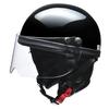 LEAD Half Motorcycle One Size Fits Most HS-2 Helmet, Black,