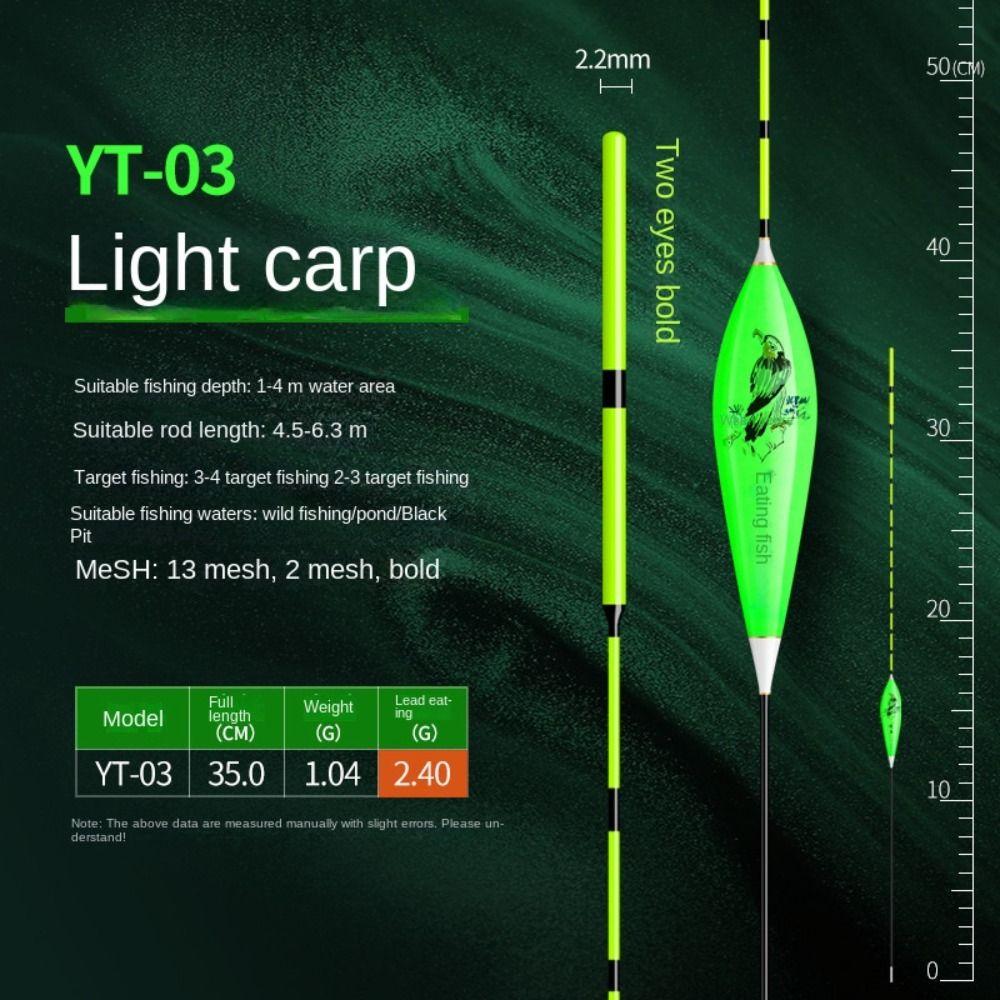 Eye-catching Triangle Tail Rocky Fishing Lure Float Slip Drift Tube Light Stick Floats Fishing