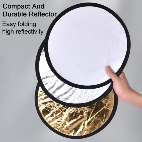 Round Reflector Two-in-one Fill Light Durable Compact Foldable Easy To Carry Photography Light