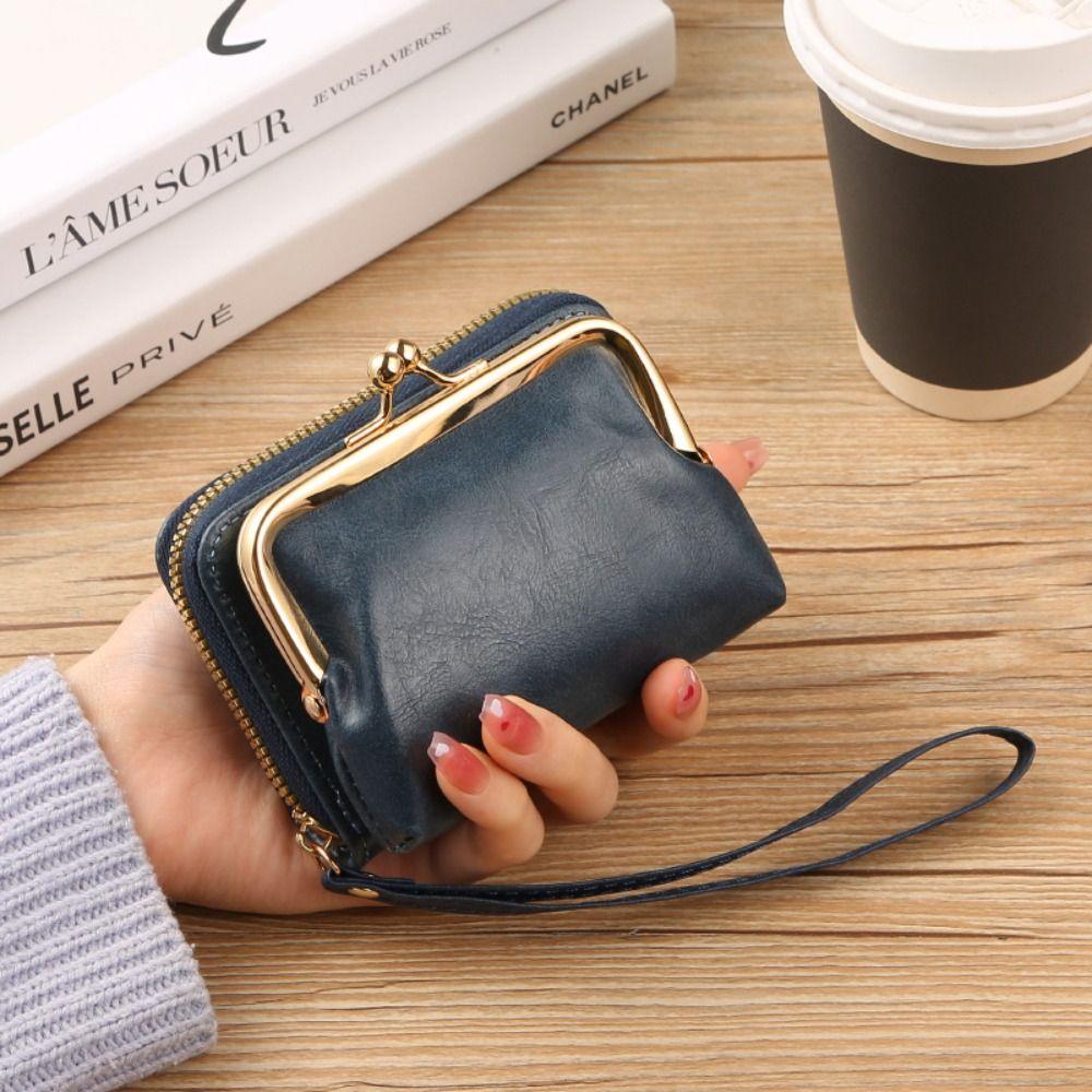 Hasp Card Holder Large Capacity Money Bag New Coin Purses  Women Girls