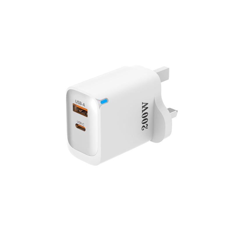 Новый 200 Вт USB Type C Адаптер для быстрой зарядки телефона Quick Charge USB PD Вилка EU US UK Для iPhone Samsung