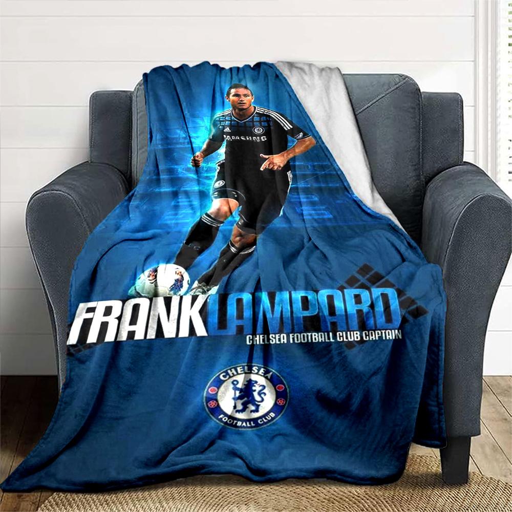 Chelsea Fc Football Player Blanket Soft & Cozy Great for Office Chair Office Picnics Four Seasons Universal Playful Design