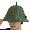 Plain Nylon Sauna Hat, Khaki