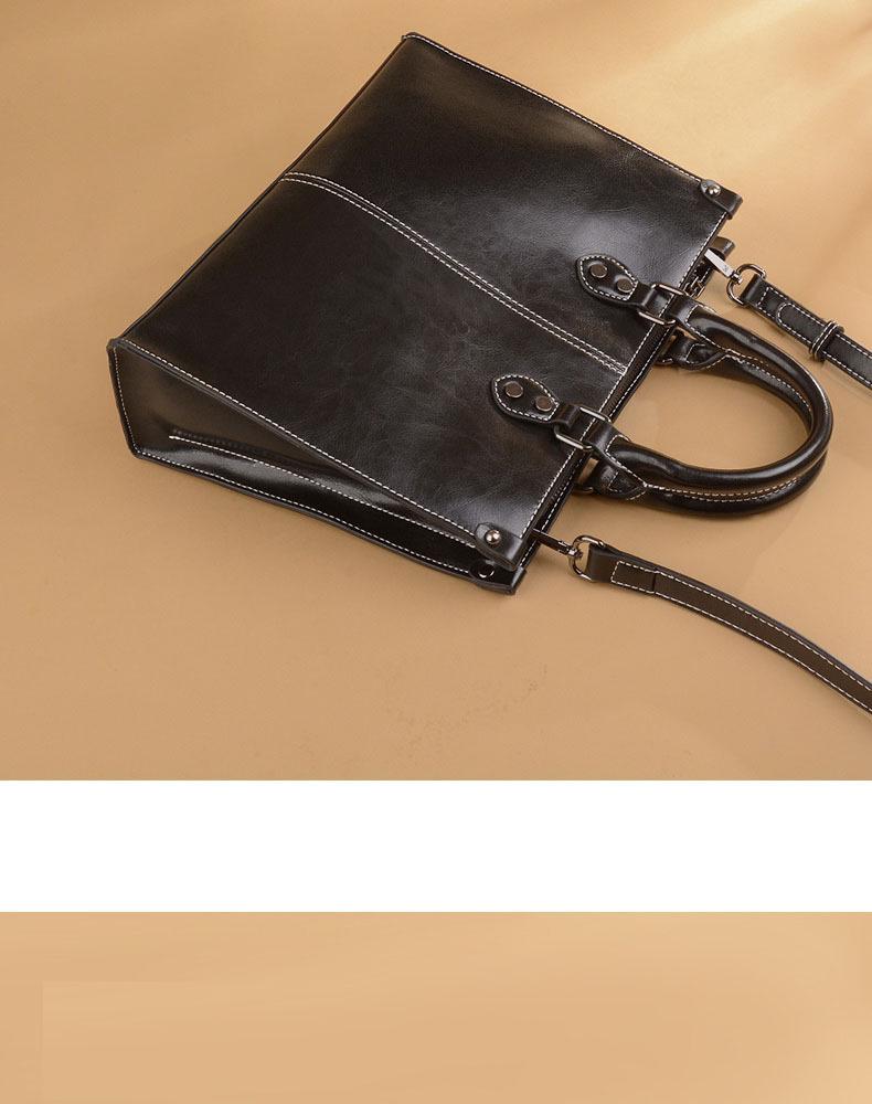 Spring 2025 Women's Leather Crossbody Shoulder Bag - Genuine Cowhide Casual Handbag for Ladies