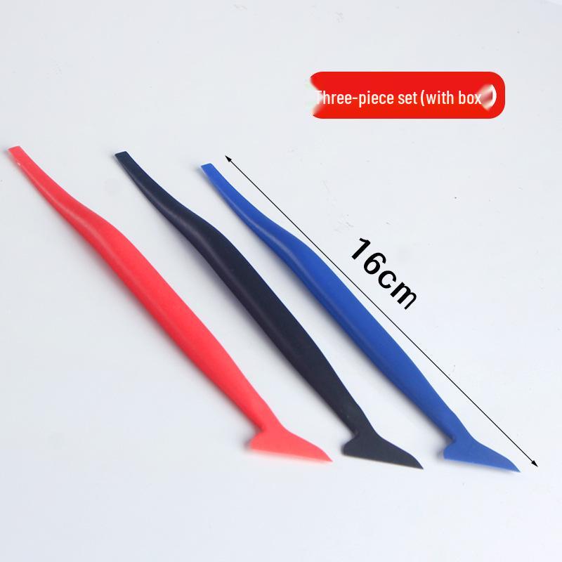 Инструмент-скребок для автомобильной пленки с длинной ручкой для обрезки кромок и вставки