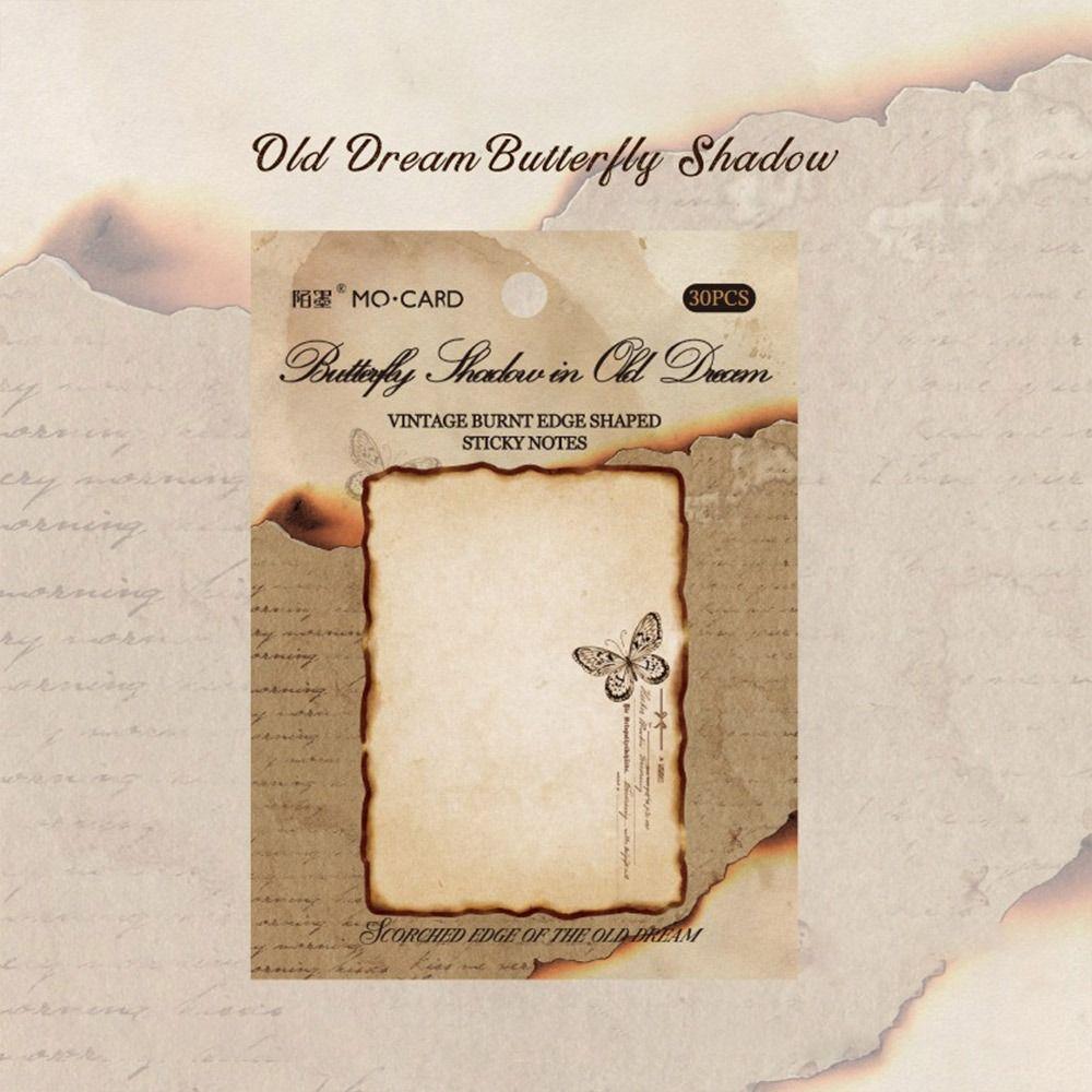 Самоклеящиеся стикеры Винтажная серия Обожжённый Отрывной блокнот Список дел Блокноты Студент