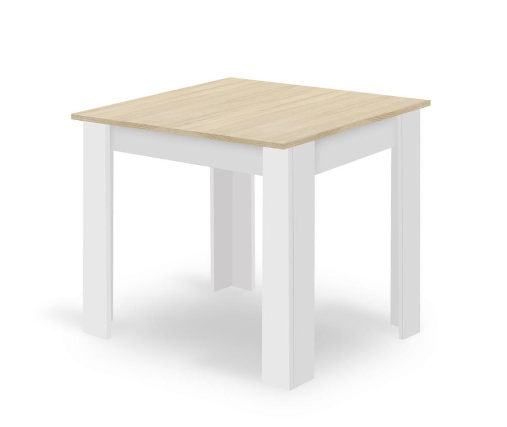 NP Table 80x80 Sonoma Oak + White