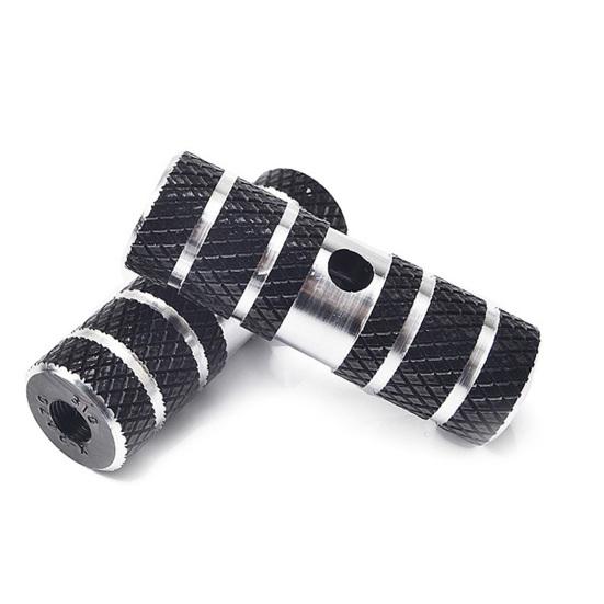 2Pcs Aluminum Alloy Bike Pegs Foot Pedals Backseat Stands Foot Rest Anti-Slip Stunt