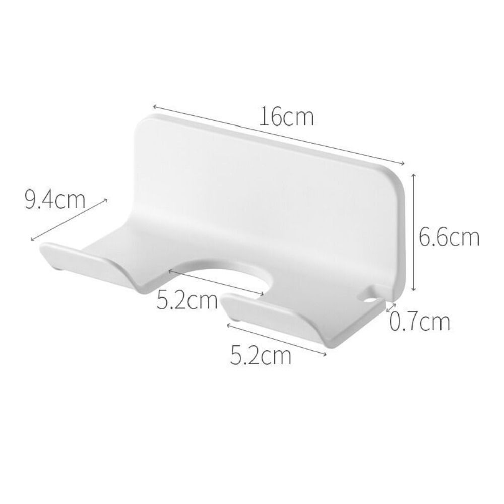 Аксессуары Держатель для фена Сушилка для волос Подставка для хранения Пластиковая полка для хранения Самоклеящиеся полки