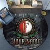 Custom Name Feyenoord2 Round Area Rug,Carpet Rug for Living Room Bedroom Sofa Playroom Decor,Non-slip Floor Mat