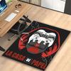 Red Mask La Casa Art Print Area Rug, Multi-functional Office Chair Sofa Carpet, Easy Clean Carpet for Home and Living Spaces