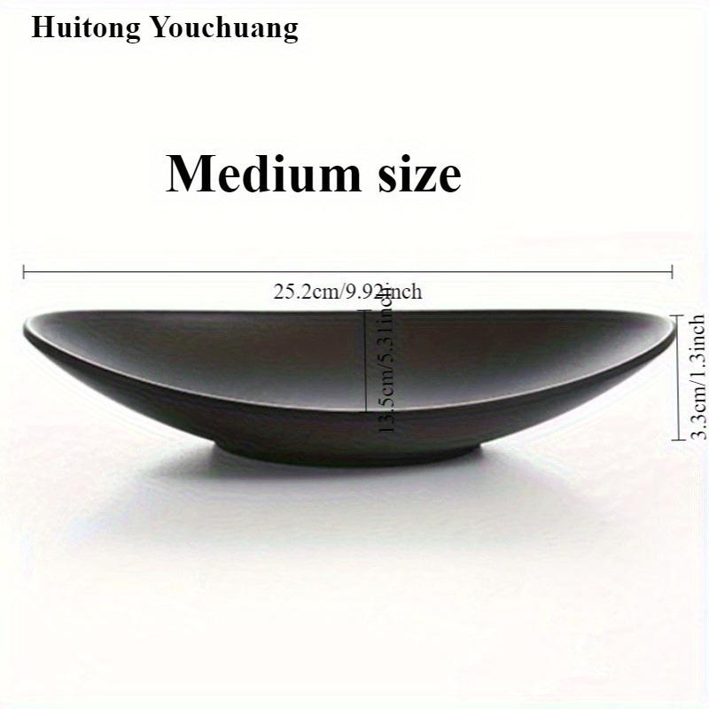 1PC Multifunctional Tray Oval Frosted Black Jewelry Ring Jewelry Key Tray Organizer Kitchen Supplies