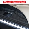 Stainless Car Door Armrest Panel Window Switch Lift Buttons Covers Trim Stickers For Toyota RAV4 XA50 2019-2021 2022 2023 2024