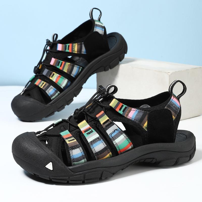 Женские сетчатые сандалии, летние классические мужские уличные сандалии, мягкие удобные пляжные сандалии, тапочки, мужская обувь, большой размер 36-46