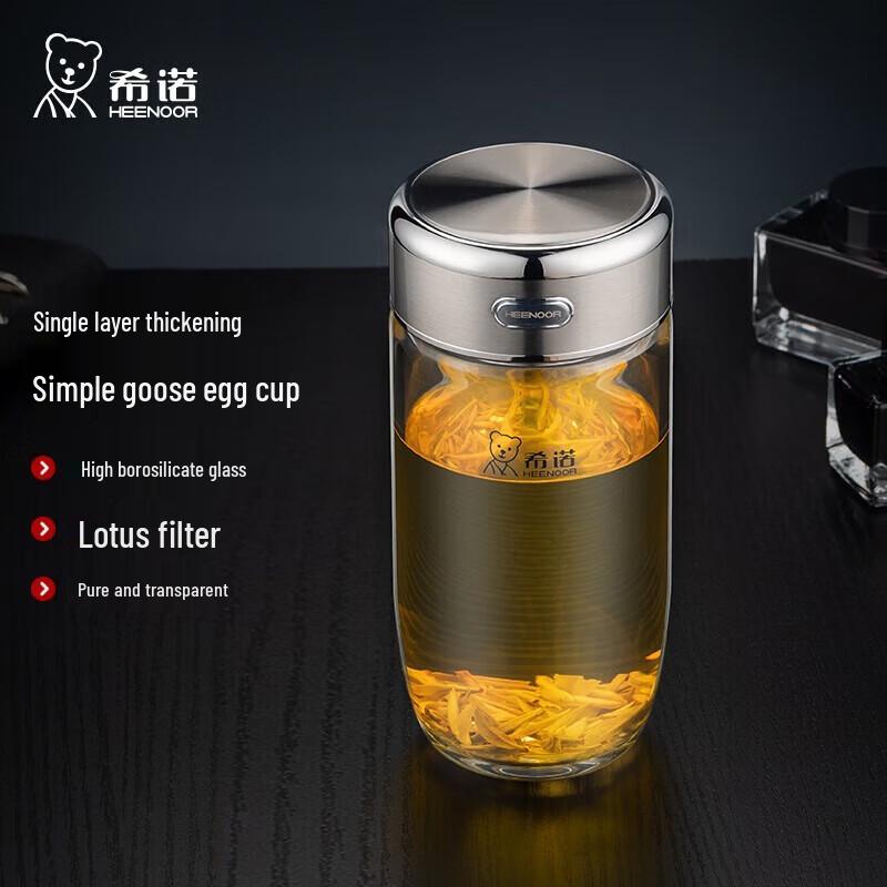 Xino Single Layer Goose Egg Glass Tea Cup