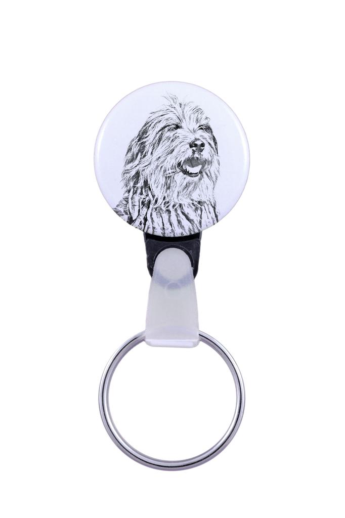 Bergamasco Shepherd Dog, Bergamasco Sheepdog - Keychain with a Dog Portrait, Pendant with the Brand's Own Art-Dog Graphics