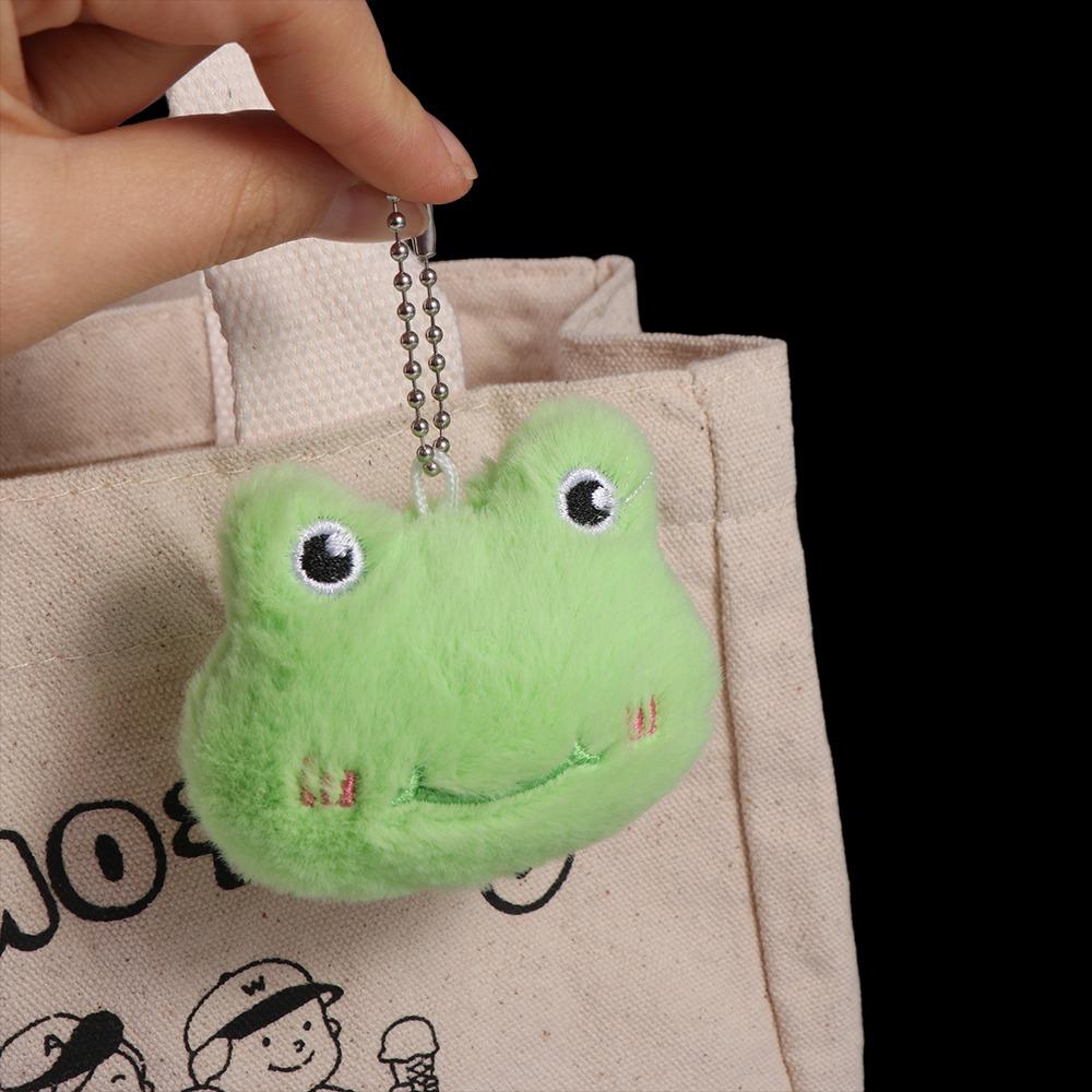 Soft Squeak Rabbit Doll Cartoon Chirping Bear Pendant Fashion Squeeze Panda Plush Keychain  Kids