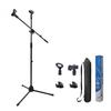 Iseebiz Microphone Straight Microphone Tripod Microphone Extendable Adjustable Comes with Carrying Stand Black Stand, Holder, Upright, Stand, 2-way,