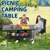 Picnic Camping Table Portable Carbon Steel Strong Load-bearing Capacity Folding Desks Suitable for Fishing Barbecue Furniture